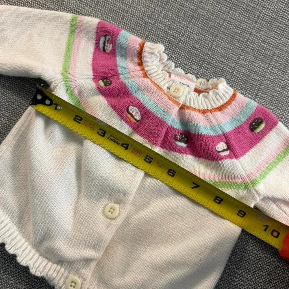 Gymboree cupcakes baby button up sweater